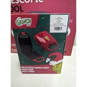 NEW, Dr. Seuss The Grinch Grilled‎ Cheese Panini Sandwich Maker, Non-Stick
